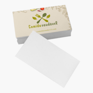 Cartões de Visitas - Couchê 300g - 91x51mm - 4x0
