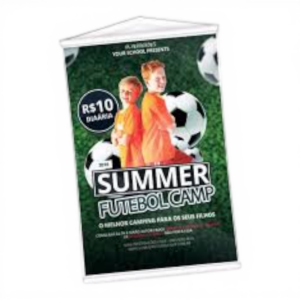 Banner em lona - 90x60cm - 4x0