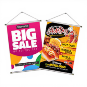 Banner em lona - 120x80cm - 4x0